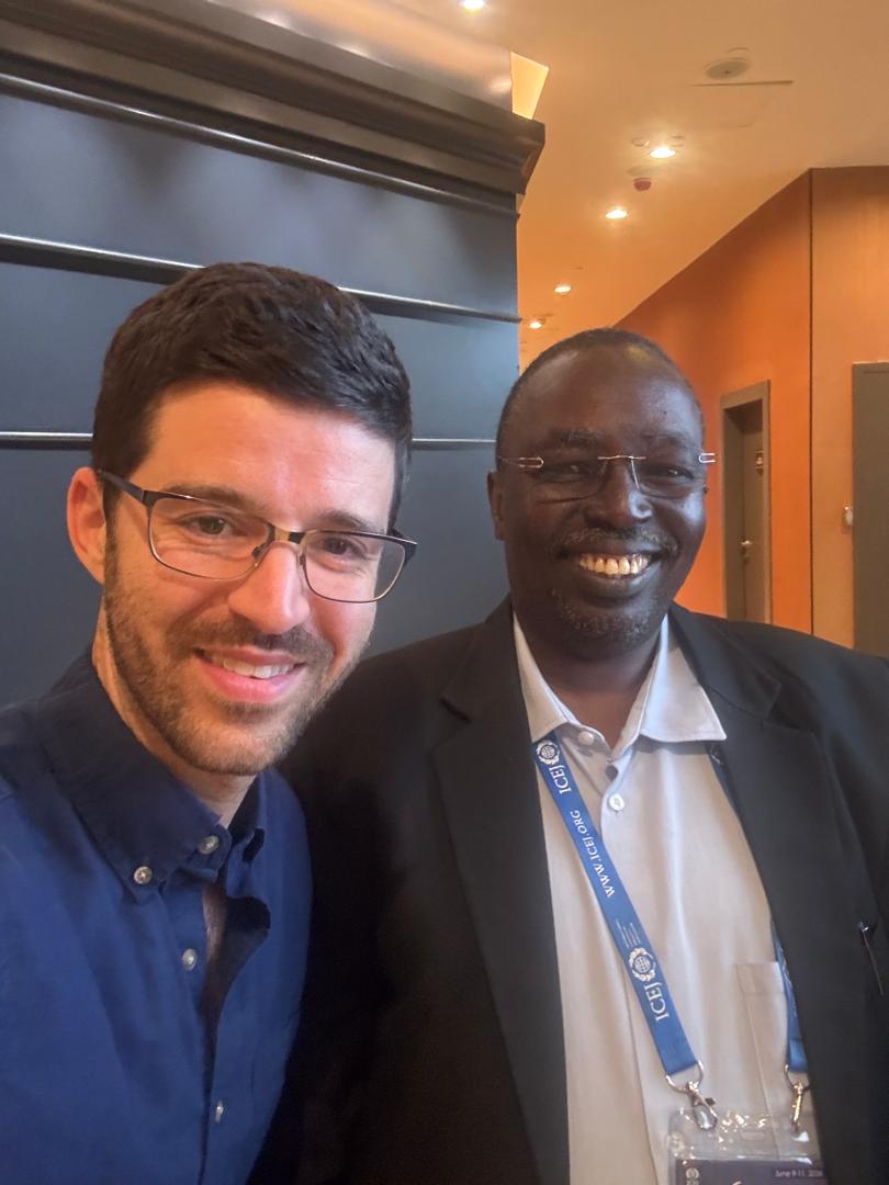 A professional encounter at an international event.