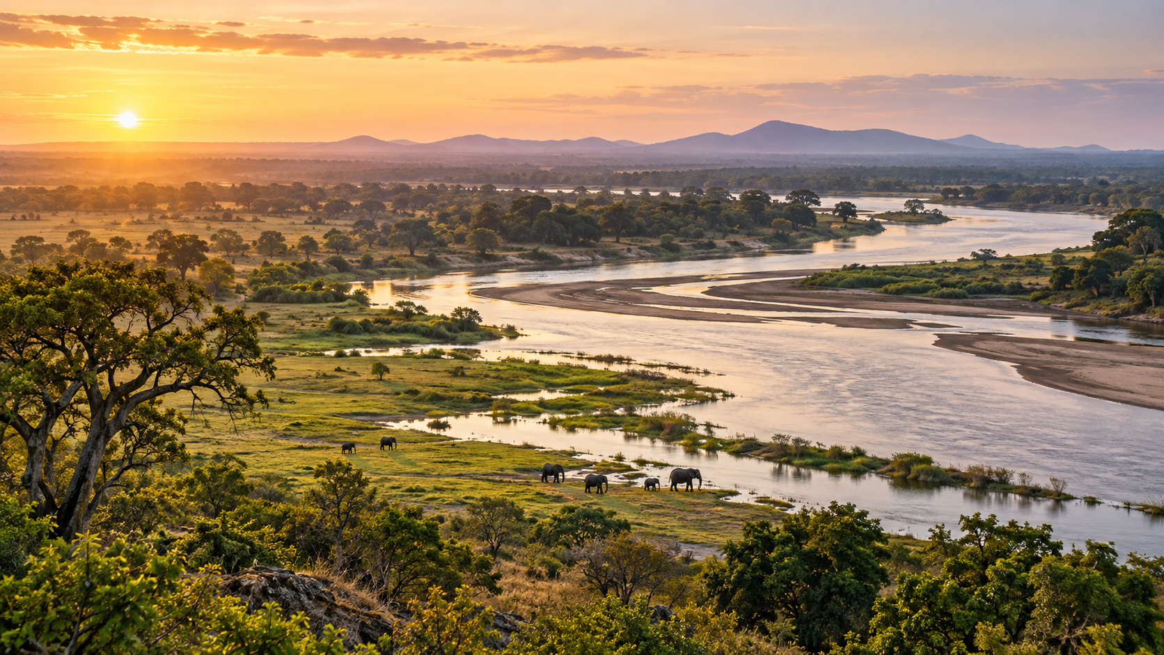 Illustrative image inspired by the Rufiji River landscape